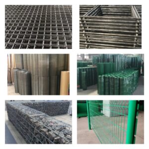 Welded wire mesh garden fence